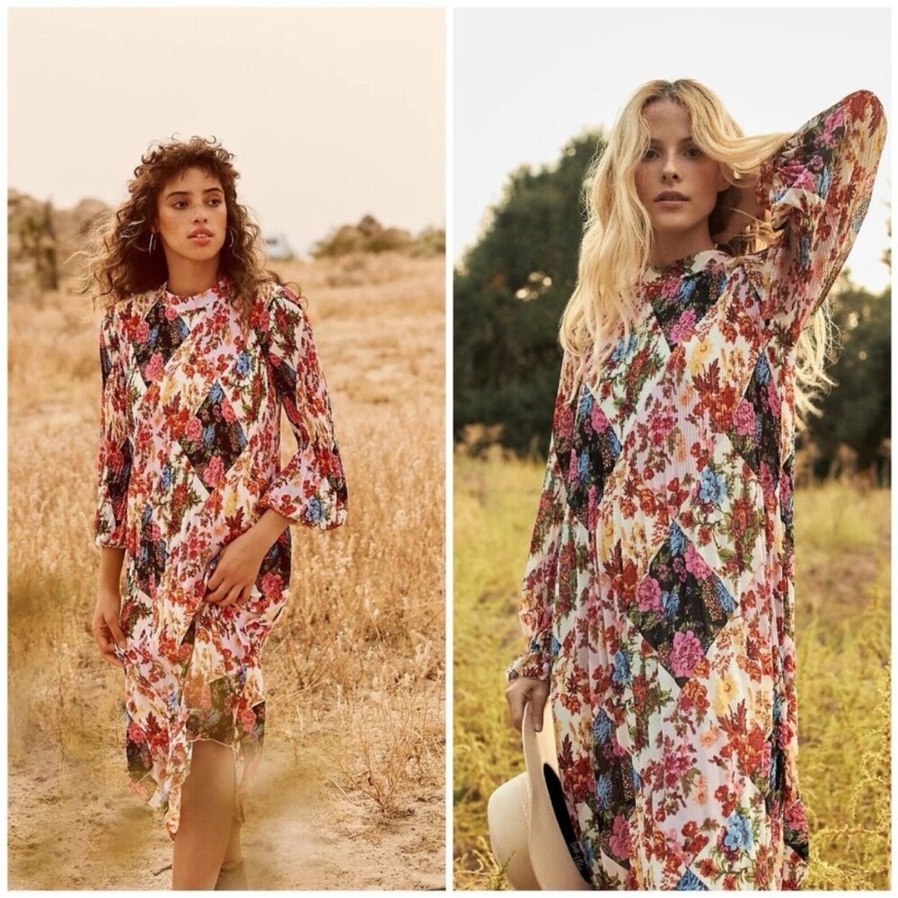 Maeve Shara Pleated Dress - Anthropologie